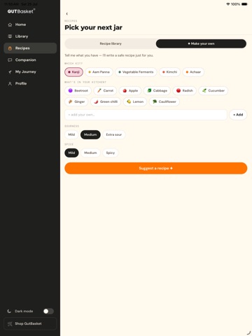 GutBasket: Ferment Companion iPad screenshot