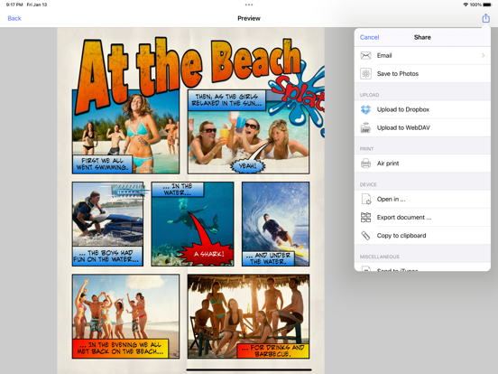 Strip Designer iPad app afbeelding 7
