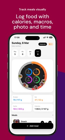Visual Meal Planner - MealMap iPhone screenshot