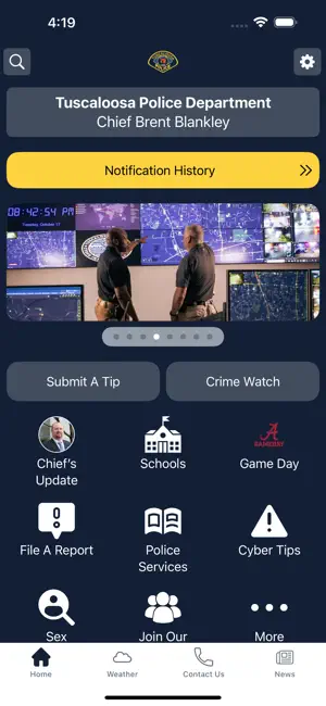 Tuscaloosa Police Department screenshot 1