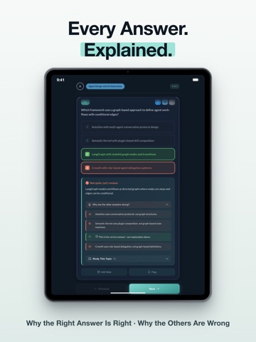 Cisco AITech Exam Prep 2026 iPad screenshot