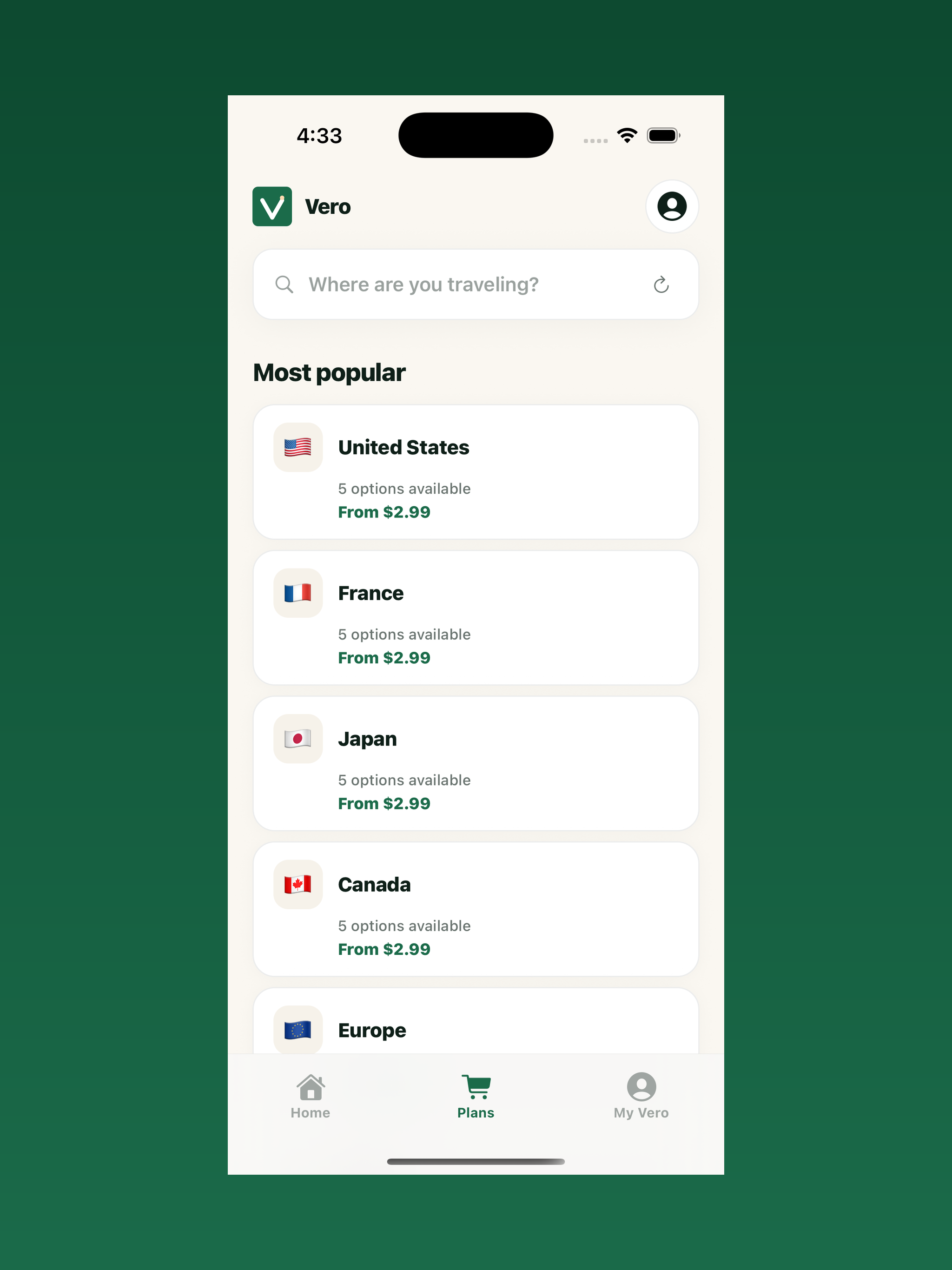 Vero eSIM: Travel Data screenshot 7