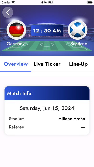 Euro28: European Football Live Screenshot