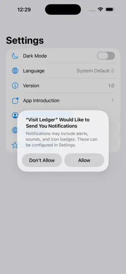 Captura de pantalla de Registro De Visitas2026 en iPhone 3