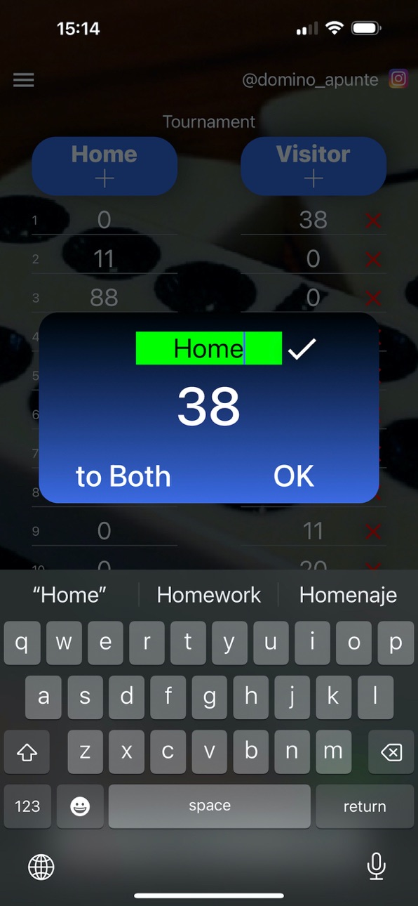 iPhone screenshot