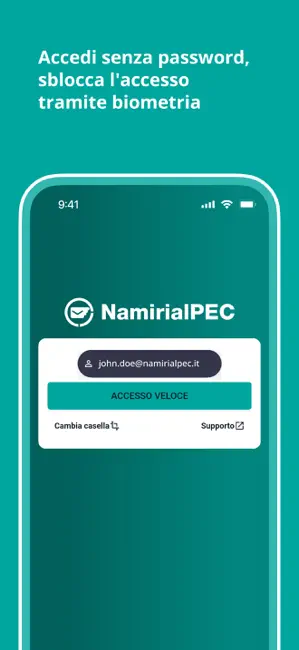 Namirial PEC iPhone screenshot 4