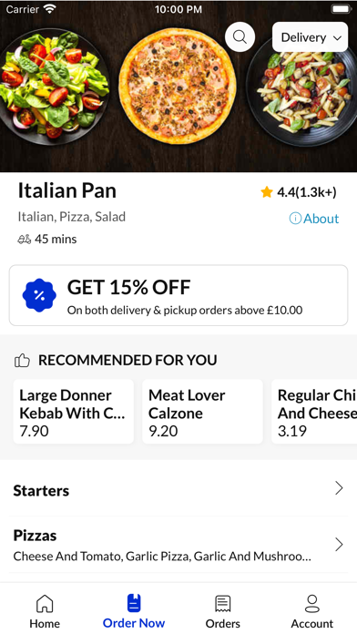 Italian Pan Screenshot