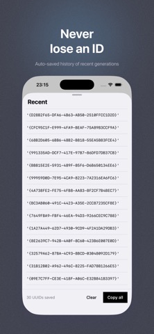 Iden: UUID Generator Screenshot 3 of 3