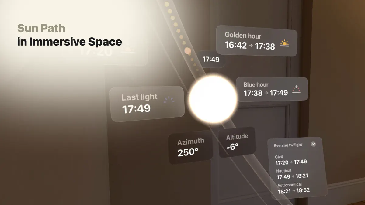 Sunlitt Sun Position and Path screenshot 2