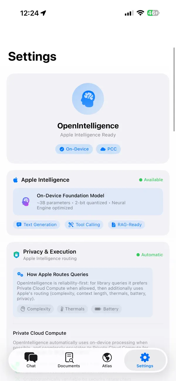 #4. OpenIntelligence (iOS) Ved: Gunnar Hostetler