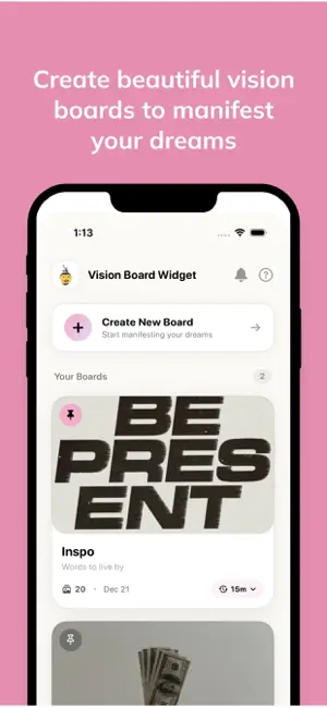 Vision Board Widget screenshot 2