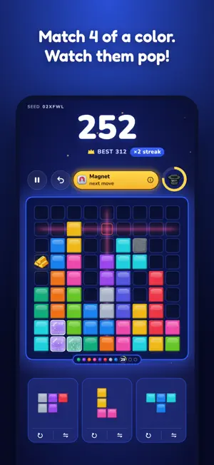 Quadro Pop: Color Block Puzzle screenshot 1