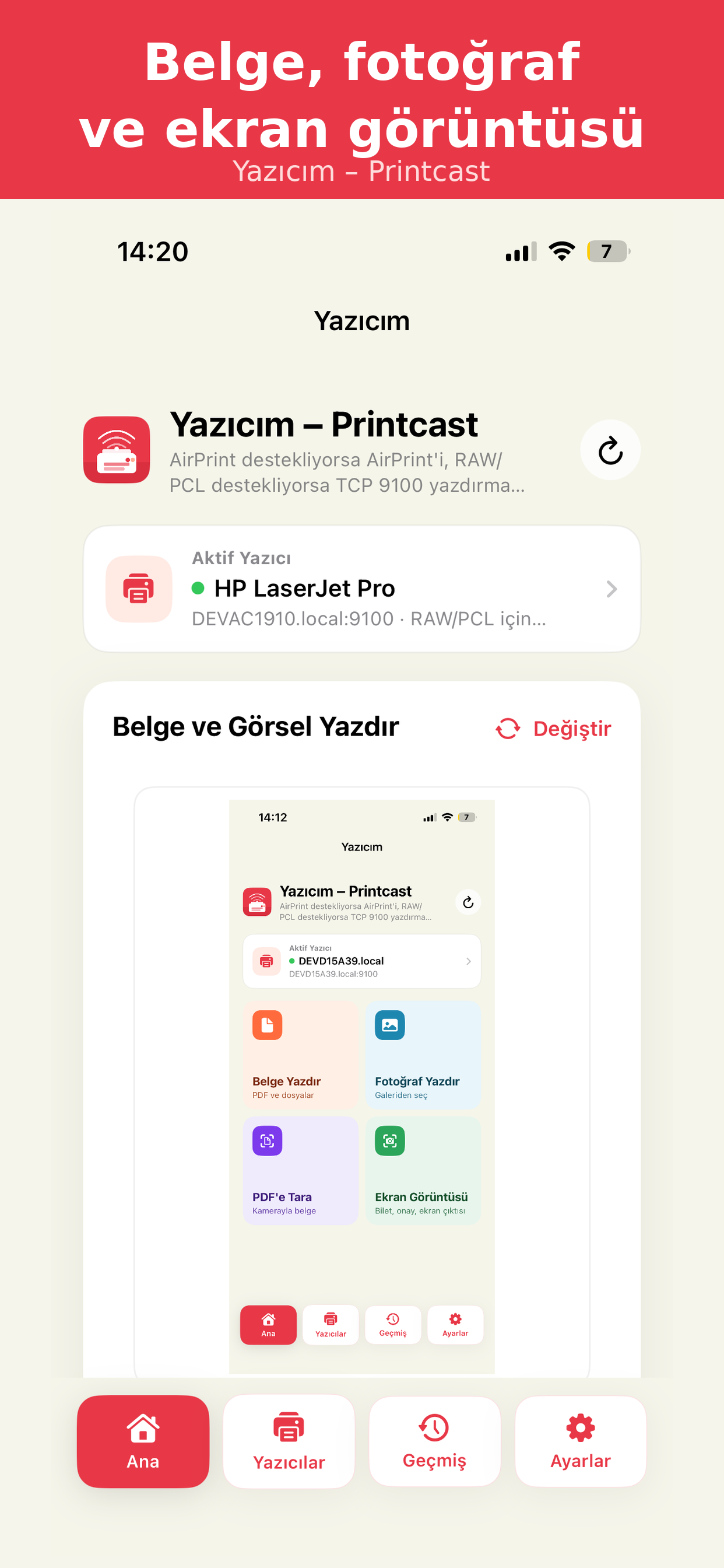 Yazıcım – Printcast screenshot 3