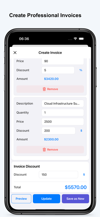 Invoice Maker - Easy & Fast Screenshot 4 of 6