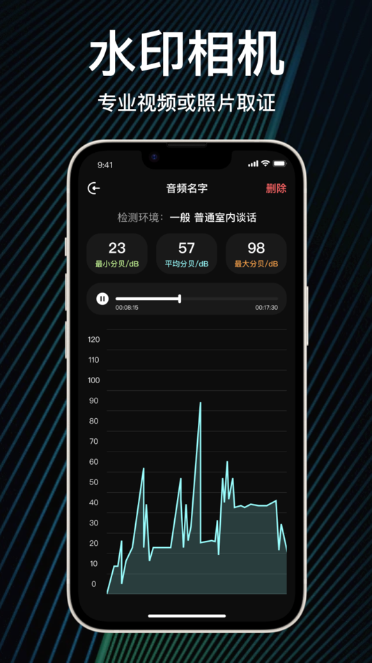 #2. 分贝测试仪-噪音测试&榕涧分贝检测仪 (iOS) 来自: 娟 胡
