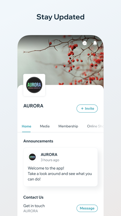 AURORA Household Services Ltd Screenshot