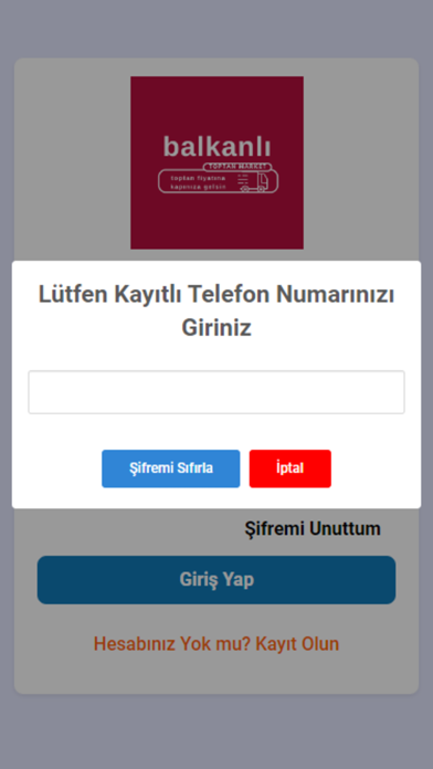 Balkanli Toptan Market app screenshot