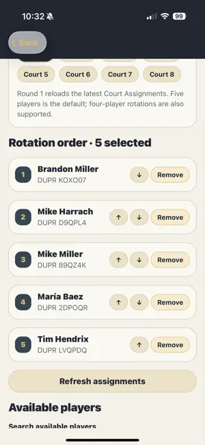 Court Pilot League Manager screenshot 3