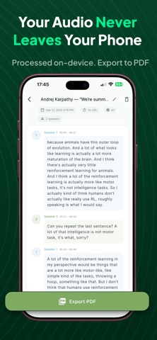 Arca: Offline Speech to Text screenshot