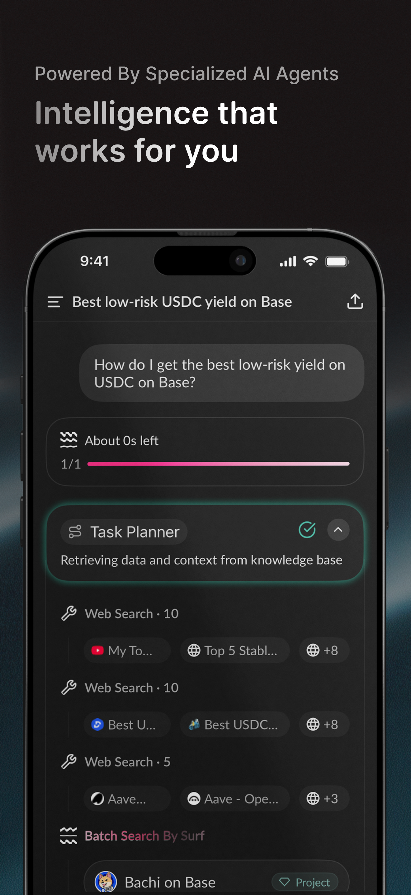 Surf – Crypto AI Assistant