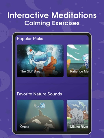 GLY: Mindfulness for Kids iPad screenshot