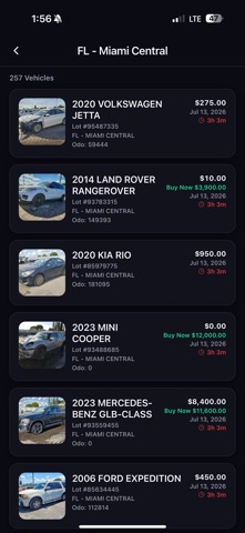 StarBid iPhone screenshot