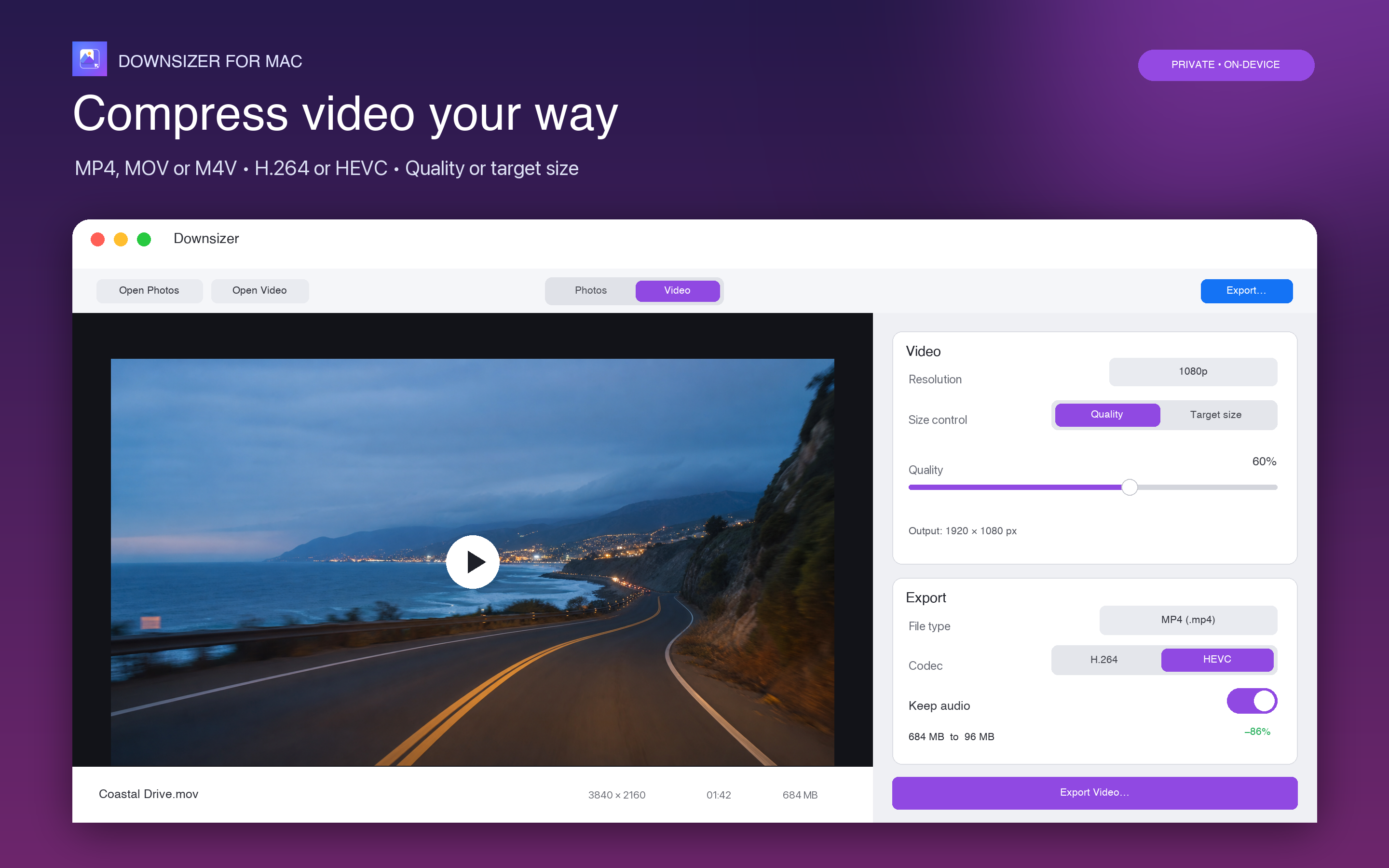 Downsizer: Photo & Video screenshot 9