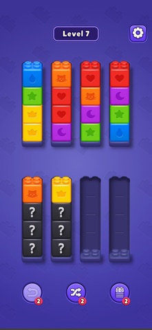 Colorful Sort - Block Puzzle Screenshot 1 of 6