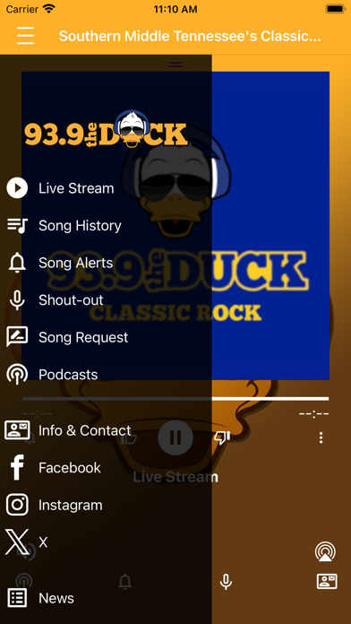 Screenshot 2 of 93.9 The Duck. App
