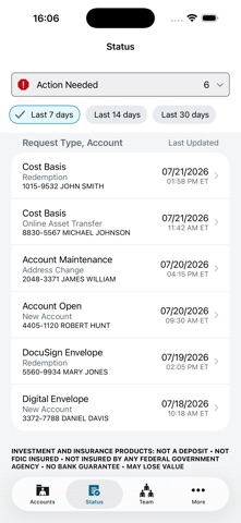 Schwab Advisor Center® Mobile screenshot