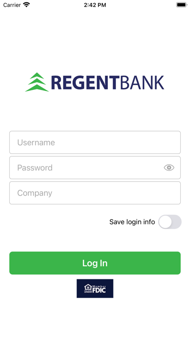 Regent Bank Business mRDC Screenshot