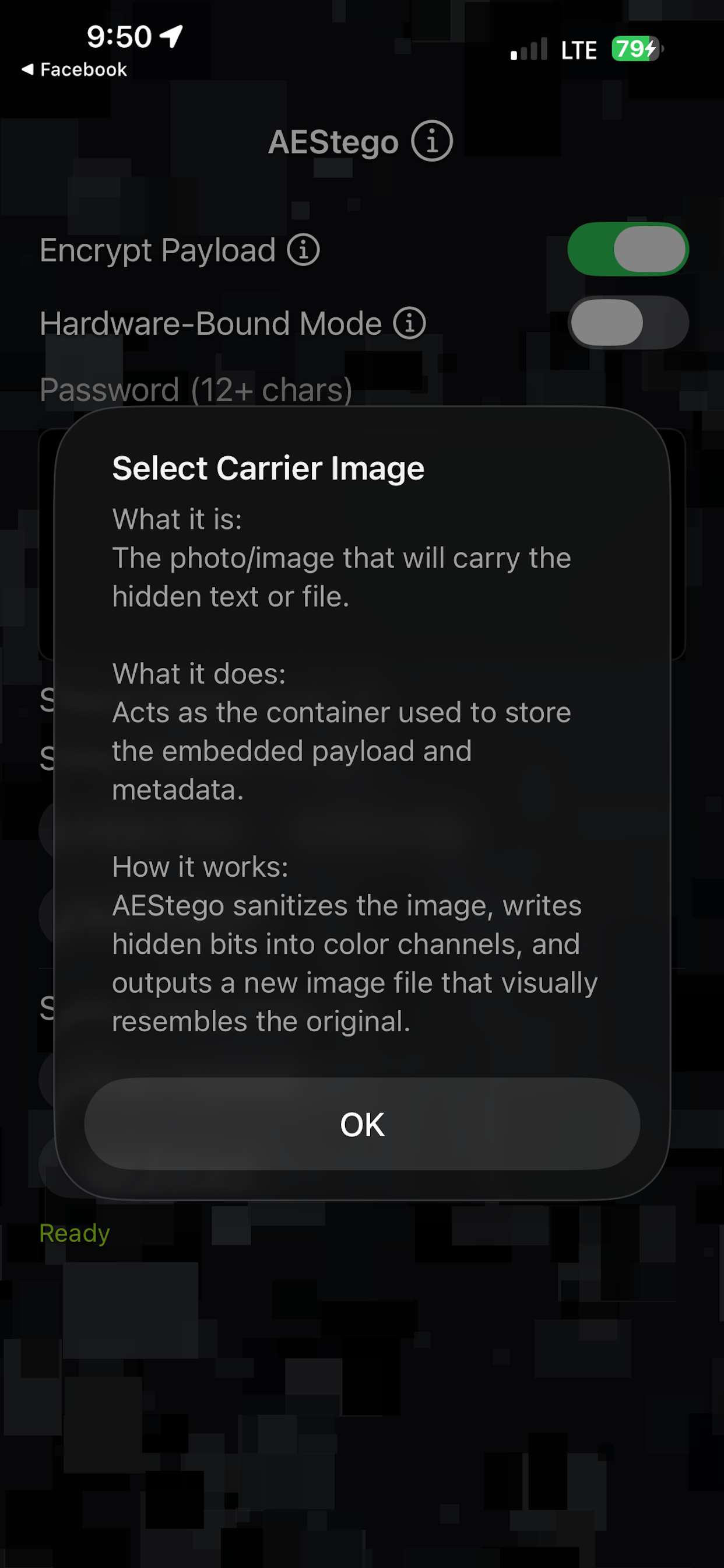 AEStego screenshot 4