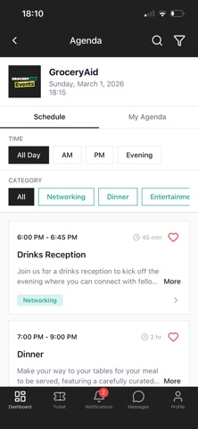 GroceryAid Event App screenshot