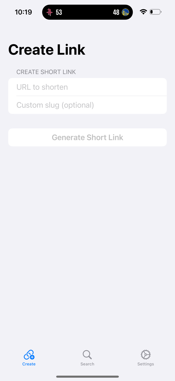 Sink Simple Link Shortener