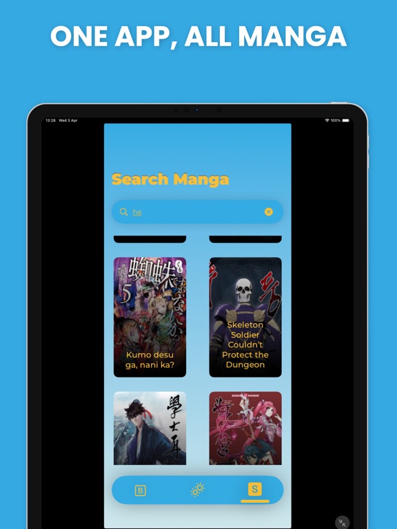 MangaGo : Manga Reader iPad screenshot 3 - Book app