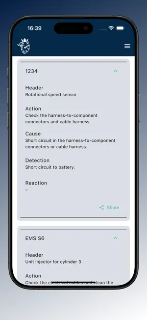 Scania DTC screenshot 3