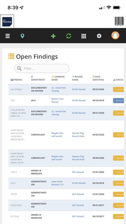 #1. CMS Rounding (iOS) Bởi: Facilities Survey Inc