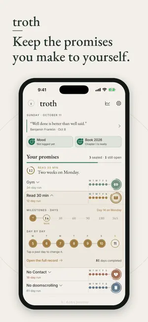 troth — keep your promises screenshot 1