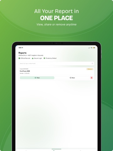 CarCopilot: MOT & DVLA Check iPad screenshot