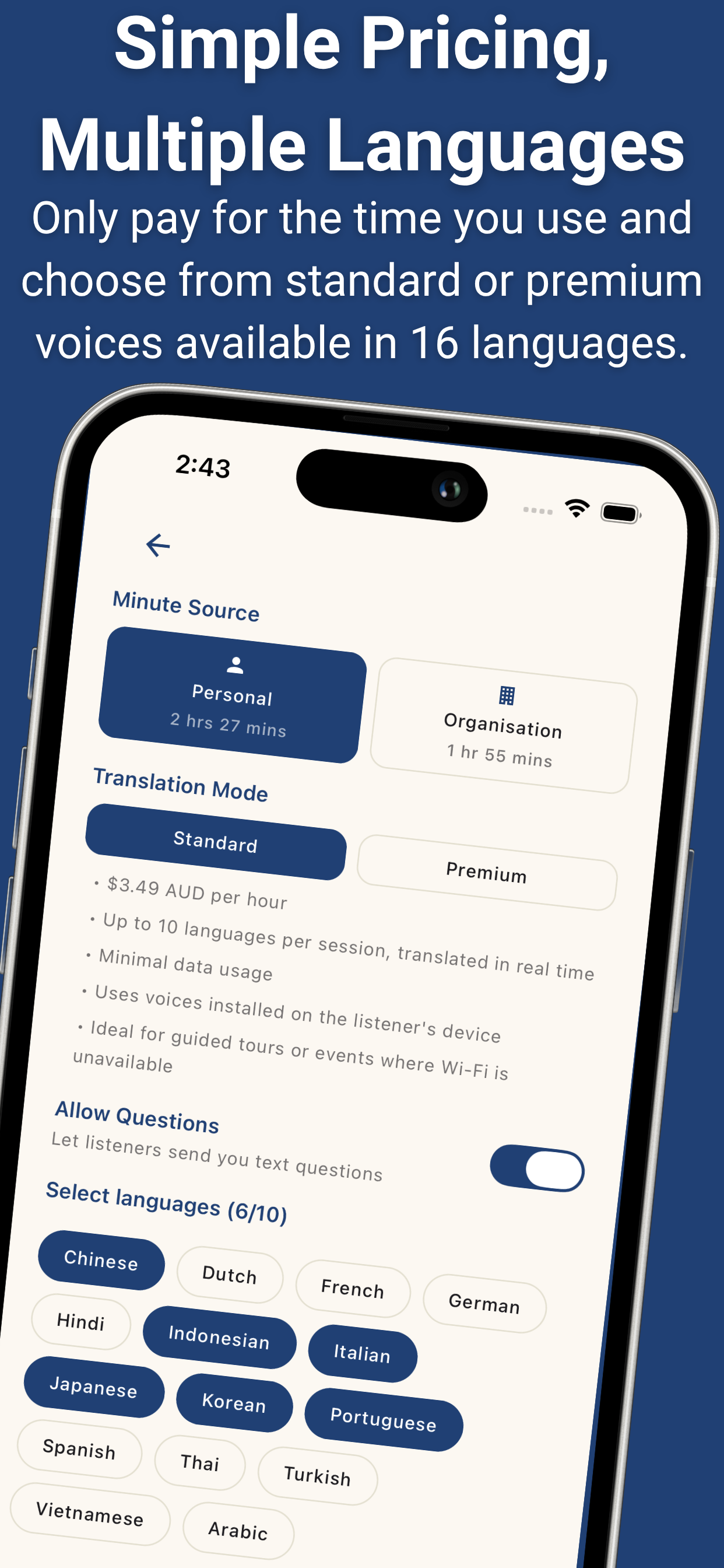 Translatour: Live Translations