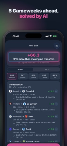 NextXI: FPL Transfer Planner Screenshot 2 of 10