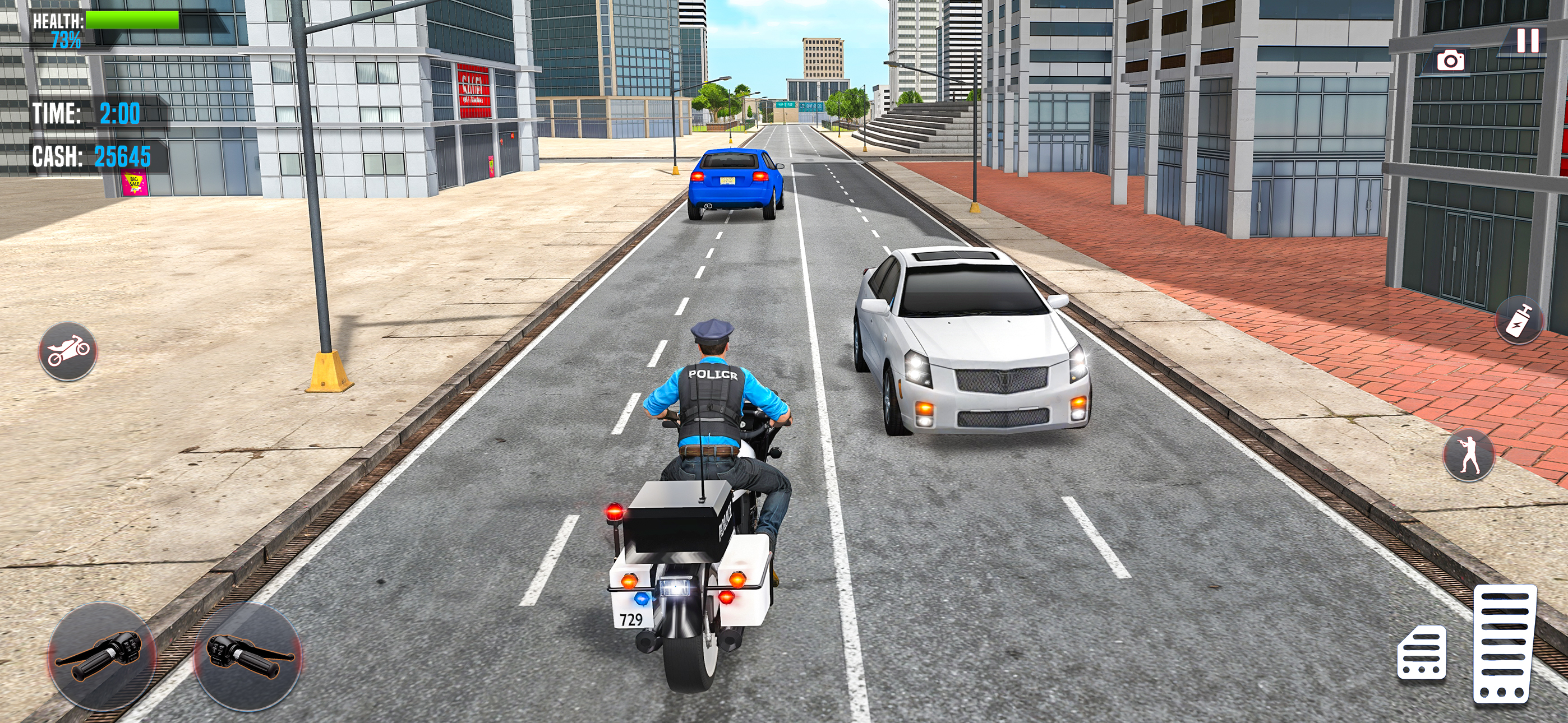 US Police Chase Bike Games 3D screenshot 3