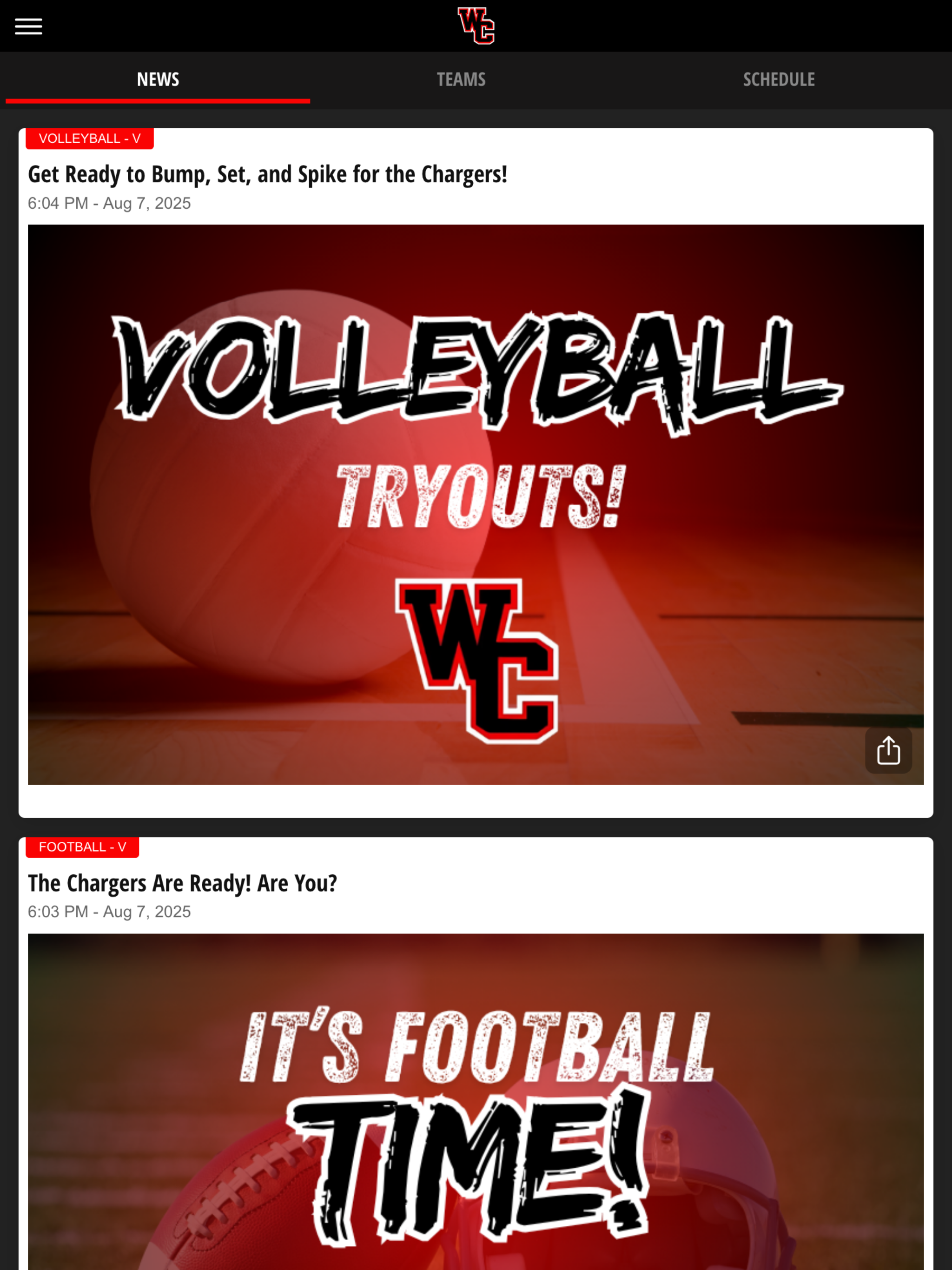 Churchill Athletics screenshot 9