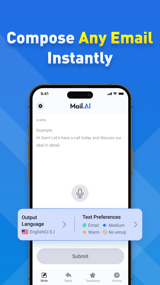 #2. Mail.AI: AI Email Writer (iOS) 由: Wise Vision Limited