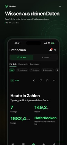 Voice Nutri iPhone screenshot