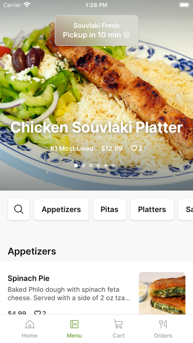 Souvlaki Fresh iPhone screenshot 2 - Food & Drink app