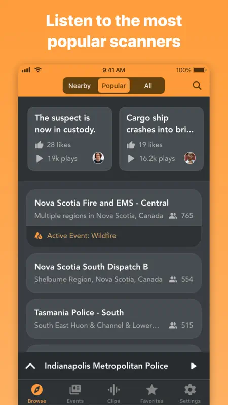 Police Scanner Radio & Fire screenshot 4 of 7