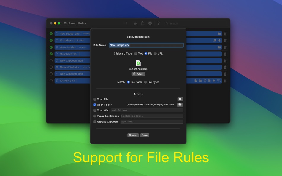 #2. Clipboard Rules (macOS) 由: Ebey Tech LLC