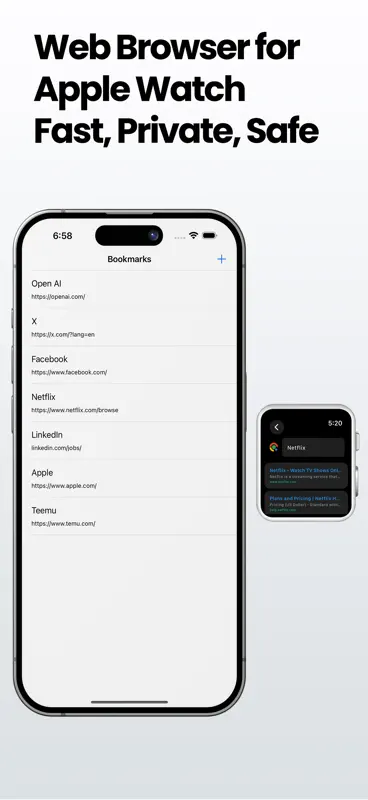 Watch Web Browser for Google screenshot 1 of 3