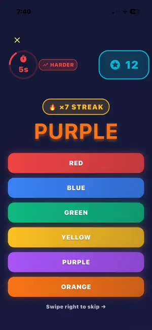 iStroopChallenge screenshot 4